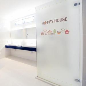 아트박스/낭만창고 ncdr064-해피하우스-샤워부스 유리문시트지
