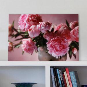 아트박스/꾸밈 th336-아크릴액자_핑크모란꽃화병