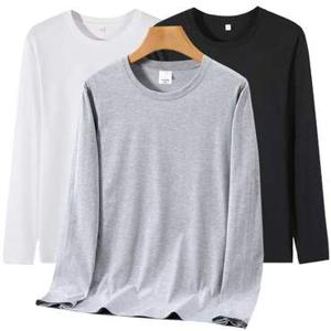 2장세트 남여 순면100% 라운드 무지 기본 티셔츠 면티 긴팔티