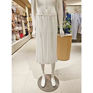 [BARBARA][AHS4370L 아이보리] 가볍고 부드러운 베가스무스 바바라 기본 여자 롱 속치마(긴속치마)