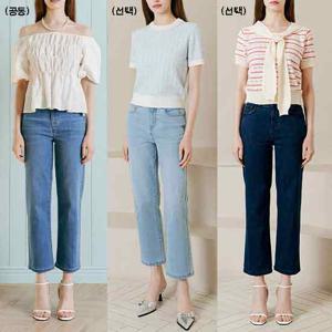 [ 2종특가] G.모데나 쿨맥스 라이크라 썸머 크롭데님 2종