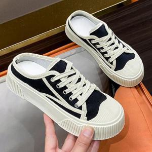 2컬러 / 깔끔한 여성 뮬 블로퍼 스니커즈 운동화