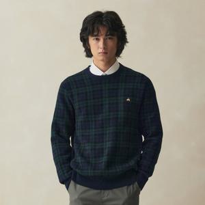 [브룩스브라더스] 블랙와치 로고 스웨터 (멀티) (BBWRMF45567EW)