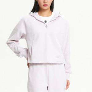 뉴발란스후드티 EQS NBN0E4W832-26 여성 시그니처 넌기모 반집업 후드형 맨투맨(SEMI OVER FIT)