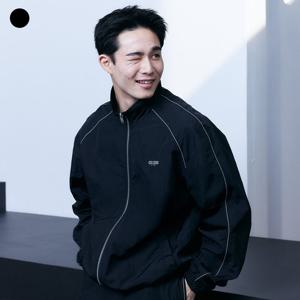 [게스] 남여공용_세미오버 탑스티치 스텐카라 윈드브레이커 (MP2W9881)