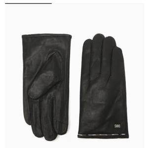 [닥스] 블랙 양가죽 DAKS로고 스마트폰터치 장갑 DCGV3F120BK