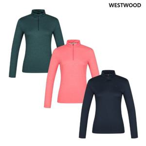 [웨스트우드] 여성 베이직 집업티셔츠_WP1WTTS302