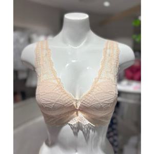 [바바라] 피치스킨 노와이어 삼각 몰드 레이스 브라렛(ABR4806)(PSK)