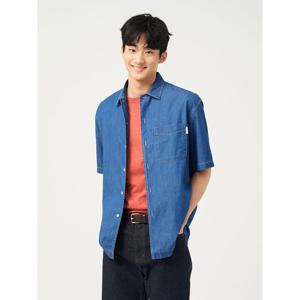[빈폴멘] 아우터형 데님 셔츠  블루 (BC5465C85P)