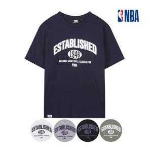 [엔비에이]남녀공용 반팔티 티셔츠 라운드티 기본 베이직 레터링 빅사이즈 (N159ST262P)