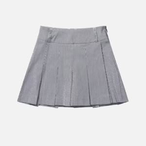 윌슨반바지 JQS W242002GSK43-NVY 여성 스트라이프 시어서커 숏 스커트