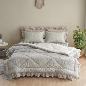 아트박스/르헤브 플랑 광목 워싱 차렵이불 베개세트 (KK/특대형)