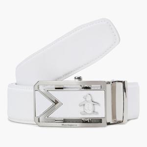 [먼싱웨어]남성 M 로고 반자동 벨트 화이트(MQ321MBT71)