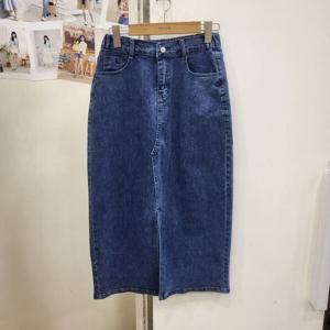 [무자크]앞트임 데님롱스커트(MP3WSK15)_YS