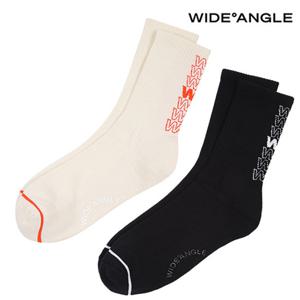 [와이드앵글] WMU23S05 WG 남성 로고 플레이 크루삭스