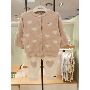 [압소바] (핑크) 25FW 루비 니트가디건 상하복 (A2721212)