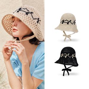 [염정아 착용][바잘] VA 디지털 로고 펀칭 보닛햇 (2Color)