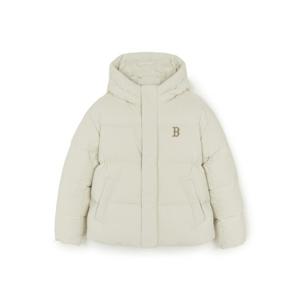 MLB  (3ADJV0356-43CRD) 공용 빈티지 레터링 후드 숏패딩