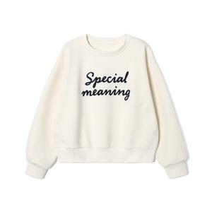 [애드호크]여성 플란넬 레터링 자수 라운드넥 티셔츠 HBALT56_DJ