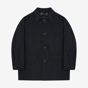 [지이크]숏 발마칸 트렌치코트 블랙 PJNAH7305 H