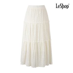 [르샵]겉기모 하트 레이스 밴딩 롱 스커트 BPCSK001A