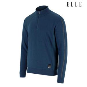 엘르골프 세이브존01 남성 우븐 배색 방풍 반집업 스웨터 6J73451 840