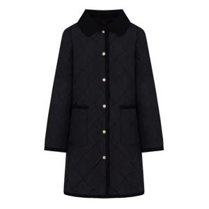 [크로커다일 레이디]니트카라 탈부착 패딩점퍼 CLEWPD208