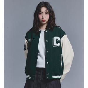 [클라이드]여성 3컬러 안감 누빔 바시티 야구점퍼 (FODJP931F)