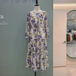 [수스]나팔꽃프린트 쉬폰원피스 S261BOP351/베이지