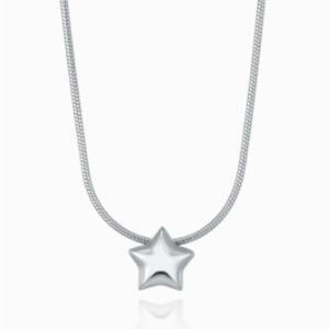 [로이드] [실버 925] 볼륨 종이별 목걸이 LLNS60145S