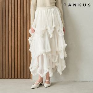 [탱커스]로맨틱 레이스 티어드 롱 스커트 (TY1SK009L0)