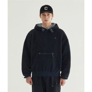커버낫 COVERNAT 웜온 시그니처 심볼 플리스 후디 Dark Navy CO2503HD12DN 344988