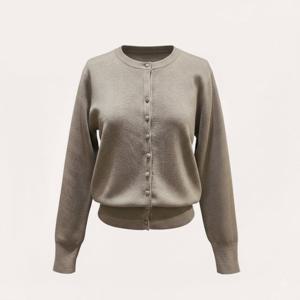 [지고트]라운드넥 베이직 니트 가디건 JS2E1CD511