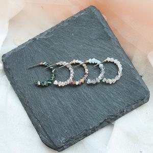 [폭스타일] [핸드메이드] 루미노소 크리스탈 링 귀걸이