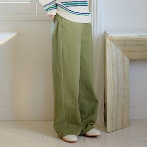 [올리브데올리브] 밑단 돗또 커브드 컬러 데님 팬츠 OE6SL1770