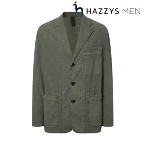 [헤지스남성] (HZJA5B563K2) 카키 여름 다잉 화섬 자켓