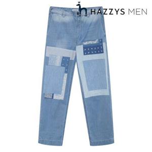 [헤지스남성] (HZPA5B705B2) [25SS][COLLECTION] 패치워크 데님 팬츠