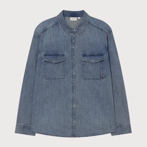 [커버낫]커버낫 우먼 셔링 데님 셔츠 라이트 블루 CO2503SH70LB