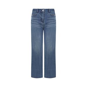 크로커다일레이디 배색 스티치 포인트 일자핏 데님_CLESDP201