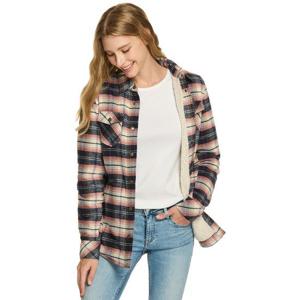 [씨큐알 주니어]CQR 여성 보아털 아웃도어 체크 셔츠 자켓 CQ-WOK712_B