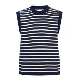 아미 니트 베스트 HKS702KN0003492 NAUTIC BLUE NATURAL WHITE DOM