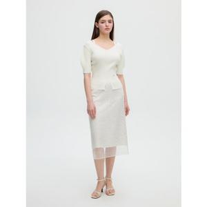 올리브데올리브 (OW5MS362) 비즈 포인트 H라인 스커트