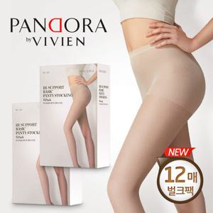 [다솔]비비안판도라 벌크형 팬티스타킹 12매 검정