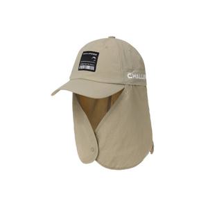 챌린저 유니 로고 포인트 탈부착 썬가드 볼캡 베이지 CHE2UCP5279BE