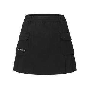 챌린저 여성 엠보싱 시어서커 카고 포켓 큐롯 블랙 CHE2WSK2667BK