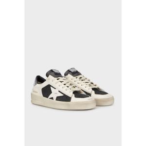 [골든구스(잡화)][골든구스] 스타단 화이트 블랙 남성스니커즈 (GMF00128.F005453.10238)