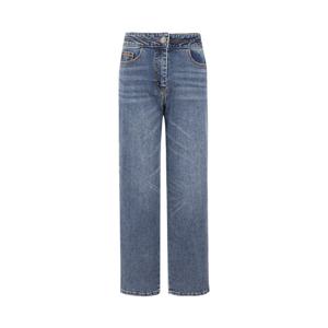 샤트렌 체인 자수 포인트 슬림핏 데님팬츠_HCESDP204