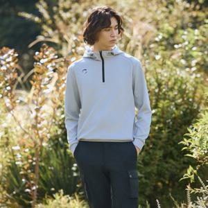 챌린저 남성 기모저지 반집업 후디 긴팔티셔츠 라이트그레이 CHD4MLT4433LG