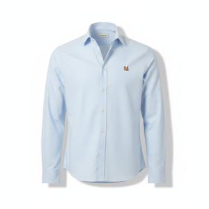 MAISON KITSUNE MINI FOX HEAD CLASSIC BD SHIRT (MM00413WC5012-P410) (미니 폭스 헤드 자수 클래식 버튼 다운 셔츠)
