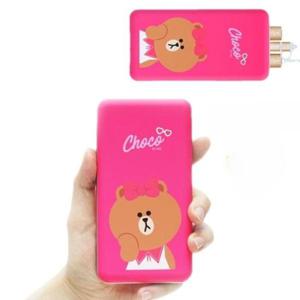 소모품공구 슬림 배터리 라인프렌즈 초코 보조배터리 10000Mah